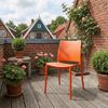 CLP Gartenstuhl Meton mit Lehne stapelbar wetterfest UV-beständig bis 150 kg,orange Bild 3