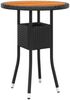 vidaXL 5-tlg. Garten-Lounge-Set Poly Rattan Schwarz 3058472 Bild 5