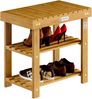 Casaria Schuhregal Schuhbank Schuhablage Regal Akazie Holz 50cm Bild 1