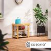 Casaria Schuhregal Schuhbank Schuhablage Regal Akazie Holz 50cm Bild 2