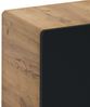 Badezimmer Hochschrank NEW-LUTON in seidenmatt anthrazit mit Wotan Eiche Nb, B/H/T ca. 35/170/32 cm Bild 4