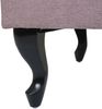 Ottomane Chesterfield, Sitzhocker Fußablage Hocker, wasserabweisend Stoff/Textil 39x77x47cm ~ hellrosa Bild 5