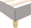 vidaXL Polsterbett mit Kopfteil Stoff Hellgrau 100x200 cm Bild 5