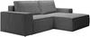 Vente-unique - AMELIA Sofa Samt Grau - B 167 cm x H 85 cm x L 240 cm Bild 2