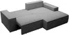 Vente-unique - AMELIA Sofa Samt Grau - B 167 cm x H 85 cm x L 240 cm Bild 3