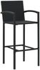 vidaXL Barhocker 4 Stk. Schwarz Poly Rattan 313455 Bild 2