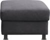 TRENDMANUFAKTUR Hocker Rondo, Polsterhocker zur Serie, Breite 67 cm, Füße schwarz, Fußhocker wahlweise mit Federkern, in verschiedenen Bezügen bestellbar Bild 3