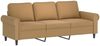 vidaXL 3-Sitzer-Sofa mit Hocker, Samt braun, 212 x 77 x 80 cm Bild 4