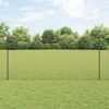 vidaXL Zaun mit Pfosten Grau 3336604 Bild 1