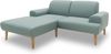 DOMO Collection Swift FK, Ecksofa, Federkern, Webstoff eisblau, 176 x 217 cm Bild 3