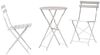vidaXL Klapp Bistro Set 3 pcs Beige Stahl 42002971 Bild 2