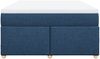 vidaXL Boxspringbett mit Matratze Blau 140x190 cm Stoff 3285379 Bild 4