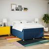 vidaXL Boxspringbett mit Matratze Blau 140x190 cm Stoff 3285379 Bild 3