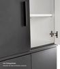 mokebo Mehrzweckschrank Der Extralange Made in Germany, Aktenschrank, Flurschrank, Schuhschrank in Anthrazit Bild 4