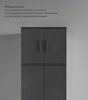 mokebo Mehrzweckschrank Der Extralange Made in Germany, Aktenschrank, Flurschrank, Schuhschrank in Anthrazit Bild 2