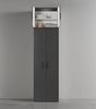 mokebo Mehrzweckschrank Der Extralange Made in Germany, Aktenschrank, Flurschrank, Schuhschrank in Anthrazit Bild 3