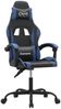 vidaXL Gaming-Stuhl Schwarz und Blau Kunstleder [3143866] Bild 2