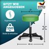 CASARIA® Rollhocker 2er Set Kunstleder Grün Bild 4