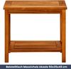 Beistelltisch Holz EMMI - Massivholz, 50x35x45cm | Couchtisch Akazie Beistelltisch Couch Holztisch Outdoor Sofatisch Gartentisch eckig Bild 2