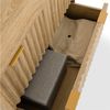 IDIMEX Kommode ELLA, Anrichte mit 3 Schubladen und Lamellenoptik aus MDF Eiche Finish Bild 4
