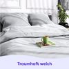 Wolkenfeld Kissenbezug Mako-Satin Baumwolle Kopfkissenbezug - Premium Kissenbezug, Größe 80x80, 40x80 und 70x90 cm I Baumwollsatin Bild 2