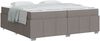 vidaXL Bettrahmen mit Matratze Taupe 200 x 200 cm Stoff 3398311 Bild 2