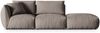 Micadoni Modulares Sofa Chris 3-Sitzer Rechts Strukturierter Stoff Warmes Grau Bild 1