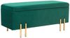 HOMCOM Sitzbank mit Stauraum (Polsterbank, 1-St, Truhenbank), Stoff, Metall, Gummiholz, Schaumstoff, Grün, 100 x 40 x 42 cm Bild 2