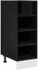 vidaXL Küchenunterschrank Schwarz Eichen-Optik 30 x 44,5 x 81,5 cm 876650 Bild 2