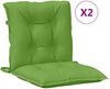 vidaXL Niedriglehner-Auflagen 2 Stk. Melange Grün 100x50x7 cm Stoff 4002394 Bild 2