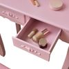 Schminktisch Rosa RUSTIKA mit Spiegel Hocker LED Beleuchtung Schubladen Bild 5