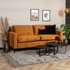Bronx71 Samt Sofa 3-Sitzer Florida ockergelb/cognac Bild 4