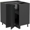 Eckunterschrank R-Line Anthrazit Landhaus 75.6 cm ohne Arbeitsplatte Vicco Bild 3