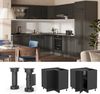 Eckunterschrank R-Line Anthrazit Landhaus 75.6 cm ohne Arbeitsplatte Vicco Bild 2