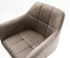 Barstuhl Yulo-Flex Vintage Taupe Freischwinger flach Edelstahl Bild 4