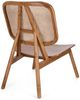 Sessel Sevya aus Teakholz und Rattan, skandinavischer Stil, natur, Rückenlehne mit Rattan-Gewebe Bild 3
