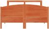 vidaXL Massivholzbett ohne Matratze Wachsbraun 120x190 cm Kiefernholz 3306239 Bild 4