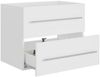 vidaXL Waschbeckenunterschrank Weiß 60x38,5x48 cm Holzwerkstoff 804692 Bild 4