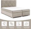 Best for Home Boxspringbett Boxspringbett Trinity K-7 mit Bettkasten & 7 cm Topper, H3 Komfort (140x200 160x200 180x200 200x200 cm), Handwerksqualität, TOP Preis-Leistungs-Verhältnis Bild 3