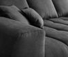 Ecksofa Josea 300x220 cm Mikrofaser Schwarz Recamiere rechts Bild 4