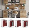 Unterschrank R-Line Bordeaux Hochglanz 60 cm mit Schubladen, ohne Arbeitsplatte Vicco Bild 2