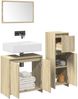 vidaXL 3-tlg. Badmöbel-Set Sonoma-Eiche Holzwerkstoff 3324973 Bild 1