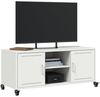 vidaXL TV-Schrank Weiß 100,5x39x43,5 cm Stahl 846667 Bild 4