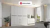 Vente-unique - PEROLI Wardrobe and walk-in wardrobe Holz, Platte Weiß - B 46,5 cm x H 206 cm x L 180 cm Bild 2