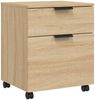 vidaXL Mobiler Aktenschrank mit Rollen Sonoma-Eiche 45x38x54 cm 811523 Bild 2