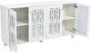 Merax Sideboard mit Spiegelelementen und geometrischem Trellis-Muster, Kommode mit Spiegelfront, Anrichte mit großem Stauraum Bild 4