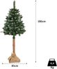 Moritz Weihnachtsbaum künstlich 180 cm mit Schnee Schnellaufbau Stecksystem Tannenbaum kaukasische Tanne Unecht naturgetreu mit Ständer Bild 3