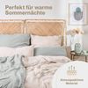 Blumtal Bettwäsche Musselin 100% Baumwolle im Set, Kopfkissenbezug & Deckenbezug, 3 teilig Bild 3