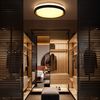 ZMH LED Deckenleuchte Rund Schwarz Gold - Modern Ø30cm Dimmbar mit Fernbedienung 18W Deckenbeleuchtung für Wohnzimmer Küche Flur Bild 5