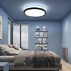 ZMH LED Deckenleuchte Rund Schwarz Gold - Modern Ø30cm Dimmbar mit Fernbedienung 18W Deckenbeleuchtung für Wohnzimmer Küche Flur Bild 4
